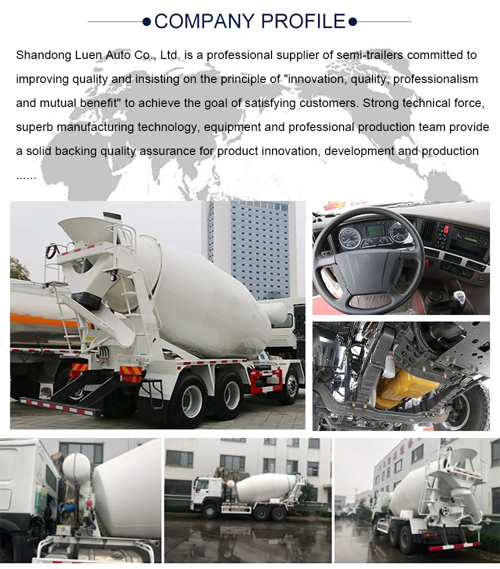 HOWO 6X4 8-10m3 Specialized Vehicle Heavy Cement Concrete Mixer for Truck Sale