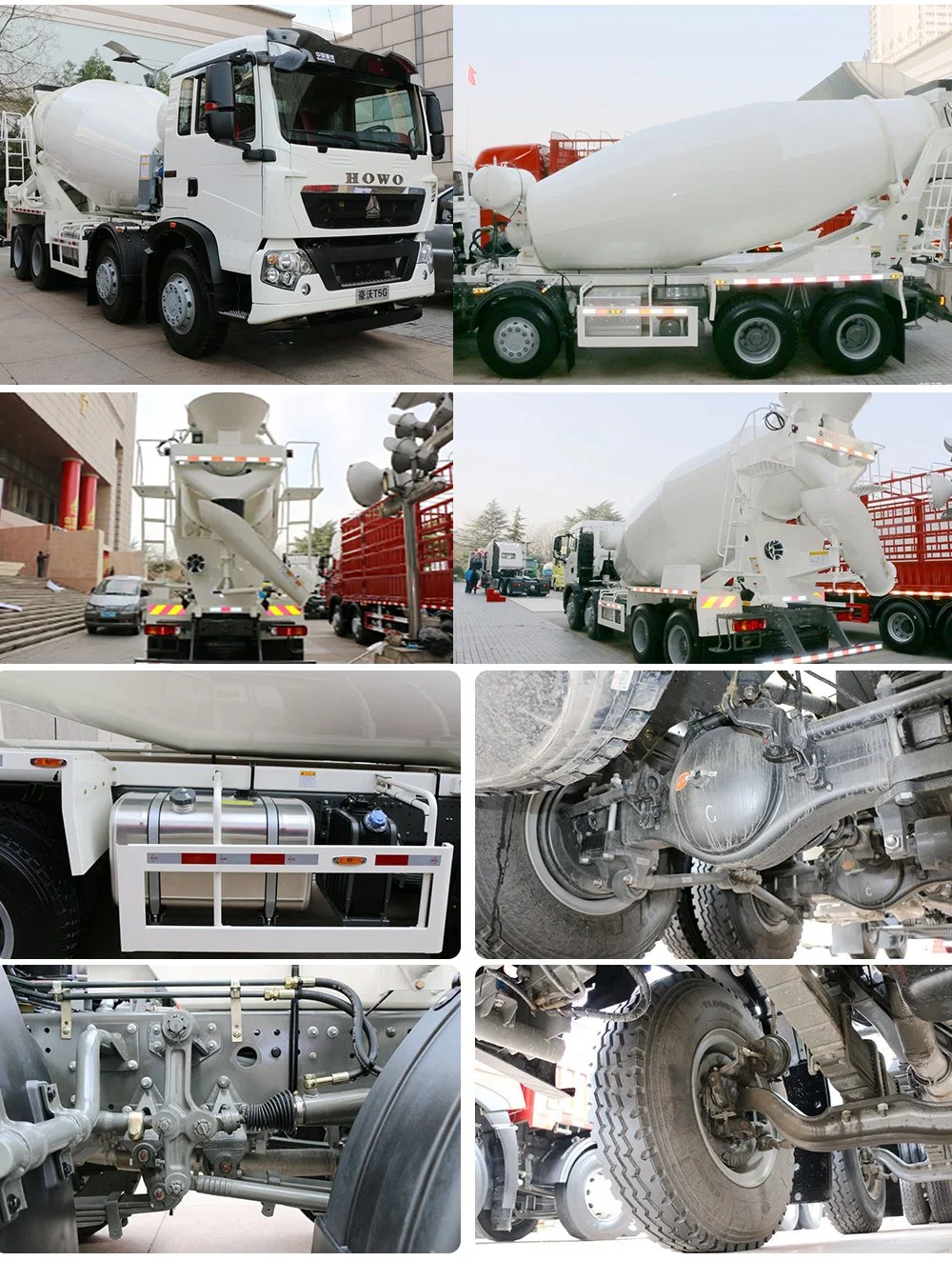 HOWO 6X4 8-10m3 Specialized Vehicle Heavy Cement Concrete Mixer for Truck Sale