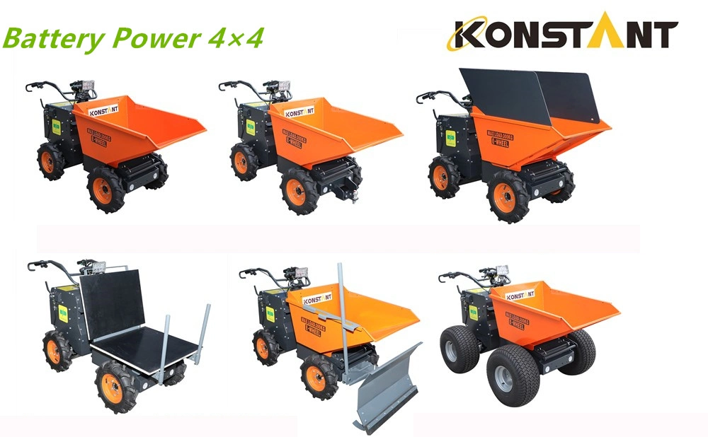 Electric Mini Dumper with 300kg Loading for Building Construction Use