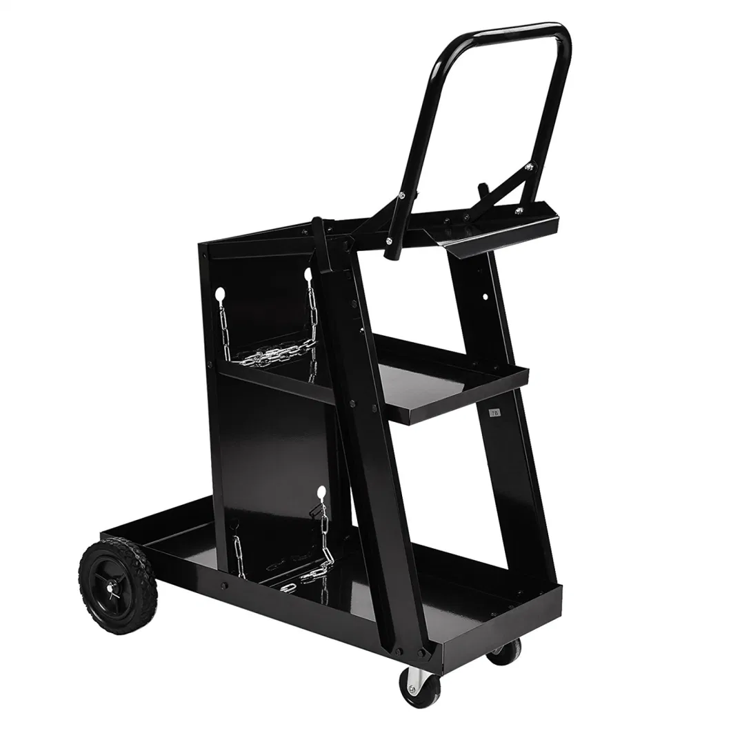 Black Stainless Steel Welding Serving Trolley Cart SL-OS006