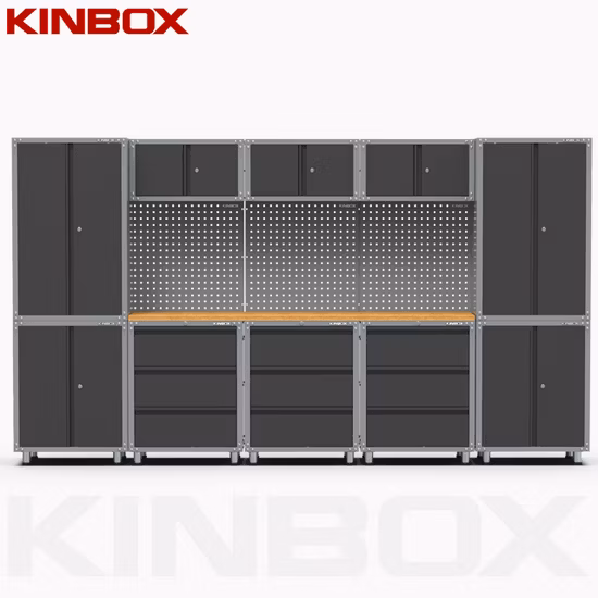 Kinbox 14 Pieces New Design Metal Economic Workbench Garage Storage Tool Cabinet
