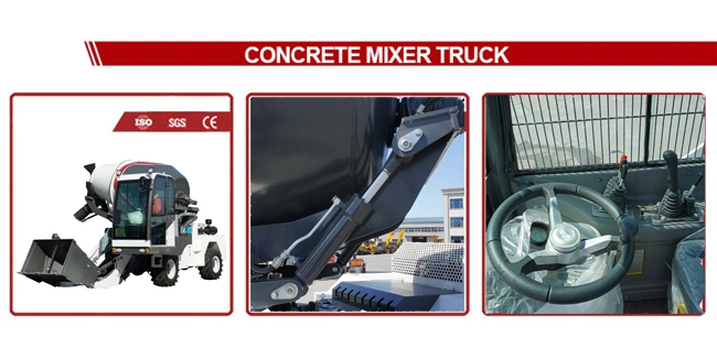 1.2cbm Heavy Self Loading Mobile Concrete Cement Mixer Construction Mixing Machine Machinery Truck