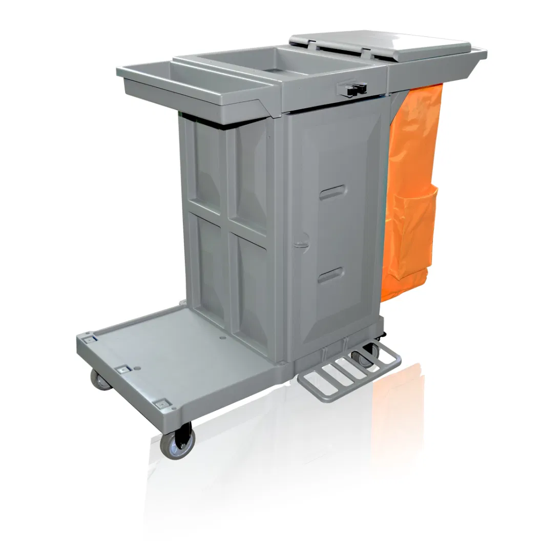 Multipurpose Cleaning Cart with Door Room Service Cart