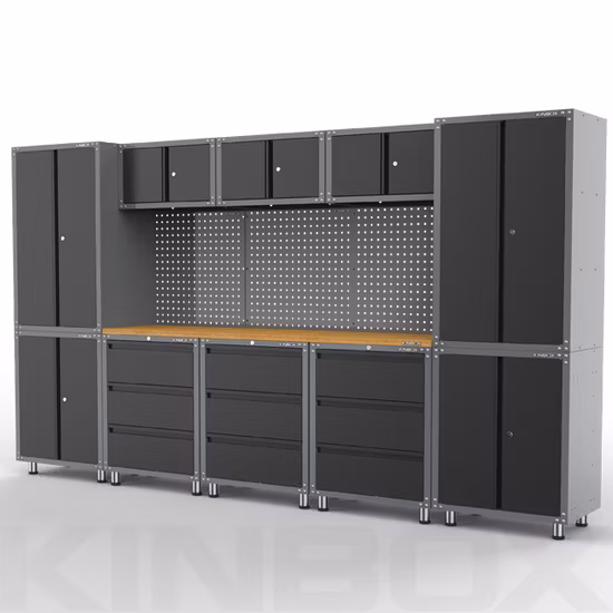 Kinbox 14 Pieces New Design Metal Economic Workbench Garage Storage Tool Cabinet