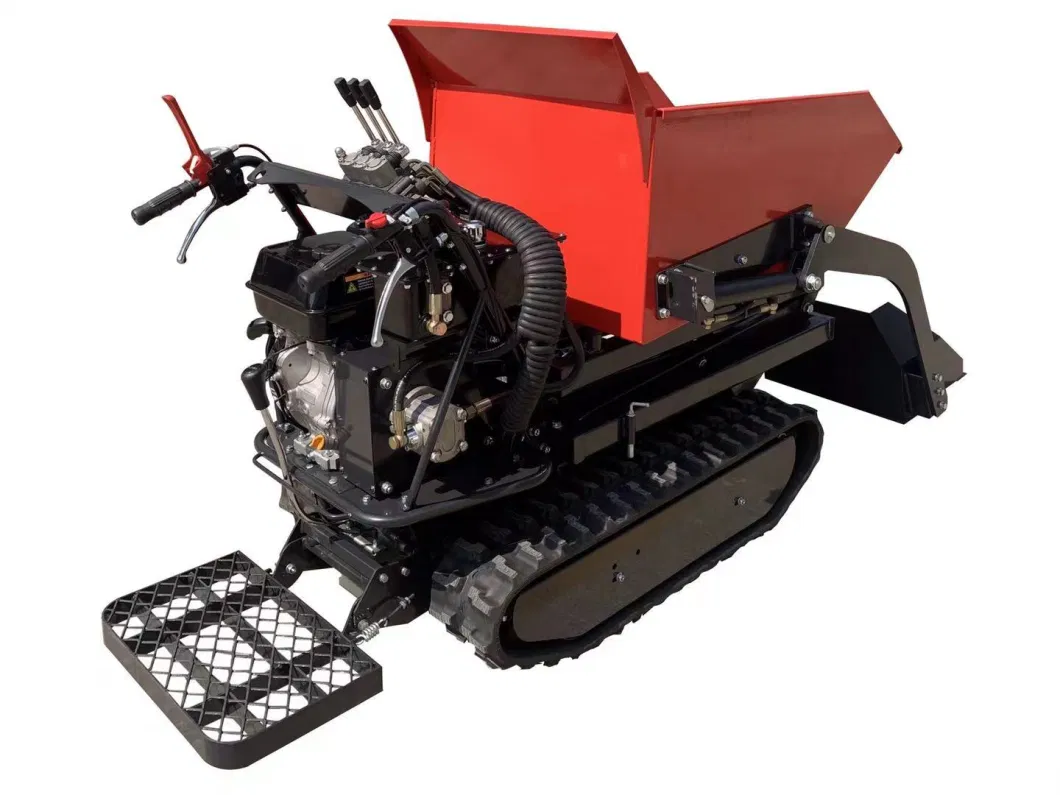 Self Loading with Lifting Mini Dumper Load 500kgs Hydraulic Gasoline Engine Used for Farm Work