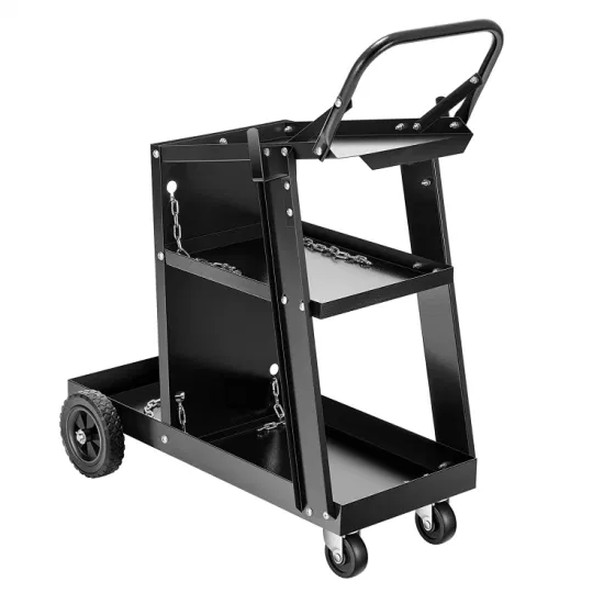 Rolling Welding Cart with 4 Drawers Upgraded Wheels and Tank Storage for TIG MIG Welder and Plasma Cutter