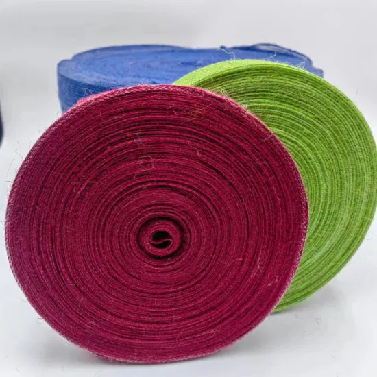 DIY Jute Tape with Colored Fish Threads