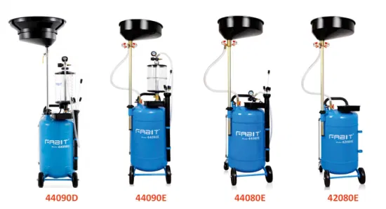 Mobile Waste Oil Suction Oil Drainer with Transparent Inspection Chamber Pneumatic Discharge Ready to Ship