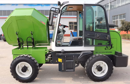 3t Site Dumper with Swivel Hopper Popular in EU Market and The Ce Certificaiton