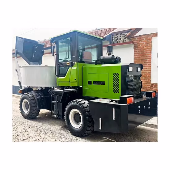 Mobile Concrete Mixer Truck Self Loading Mix on Site Cement Mixer