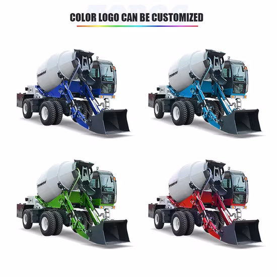 1.2cbm Heavy Self Loading Mobile Concrete Cement Mixer Construction Mixing Machine Machinery Truck